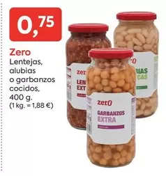 Lentejas, Alubias O Garbanzos Cocidos