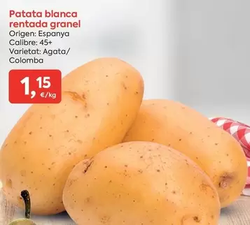 origen - Patata Blanca Rentada Granel
