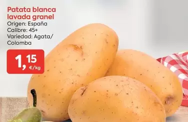origen - Patata Blanca Lavada Granel
