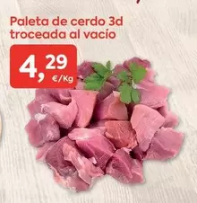 Paleta De Cerdo 3d Troceada Al Vacío