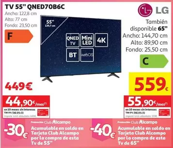 LG - Tv 55 QNED70B6C