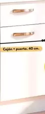 Bajo Cocina 1 Puerta + 1 Cajón - Blanco Soft 85x40x58cm