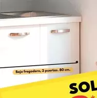 Bajo Fregadero 2 Puertas - Blanco Soft 85x80x58cm