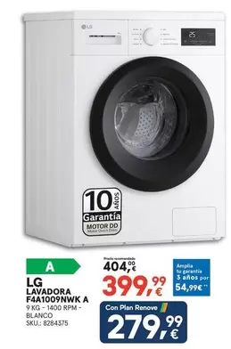LG - Lavadora F4A1009NWK A