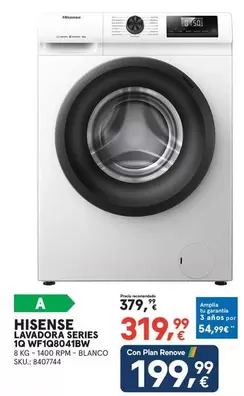 Hisense - Lavaloza Series 10 WF1Q8041BW