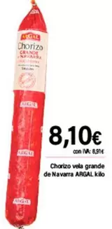 Argal - Chorizo Vela Grande De Navarra