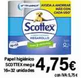 Scottex - Papel Higiénico Mega