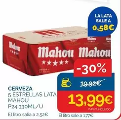 Mahou - Cerveza 5 Estrellas Lata