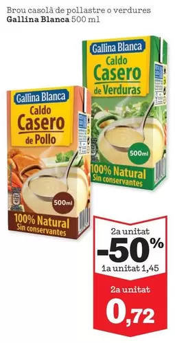 Gallina Blanca - Brou Casolà De Pollastre O Verdures