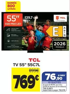 TCL - Tv 55'' 55C7L