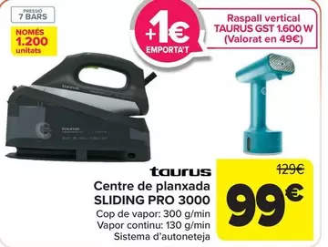 Taurus - Centro De Planchado Sliding Pro 3000