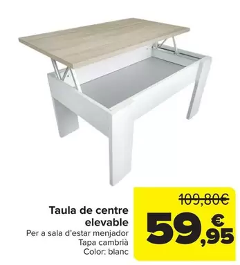 Mesa De Centro Elevable