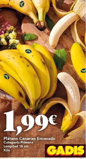 Platano Canarias Envasado