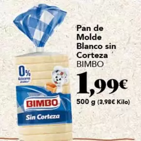 Bimbo - Pan De Molde Blanco Sin Corteza