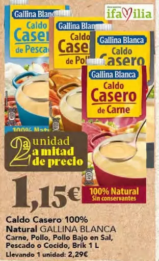 Gallina Blanca - Caldo Casero 100% Natural
