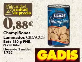 Cidacos - Champiñones Laminados