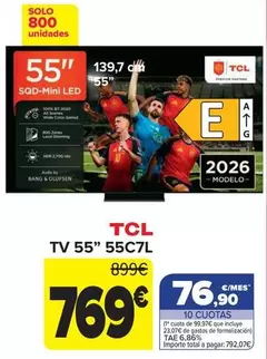 TCL - Tv 55'' 55C7L