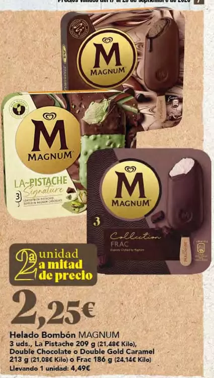 Magnum - Helado Bombón