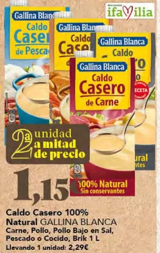 Gallina Blanca - Caldo Casero 100% Natural