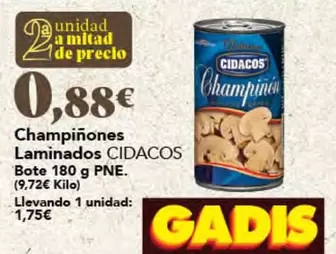 Cidacos - Champiñones Laminados