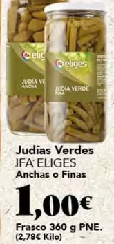 Ifa Eliges - Judias Verdes Anchas O Finas