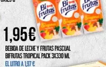 Pascual - Bebida De Leche Y Frutas Bifrutas Tropical