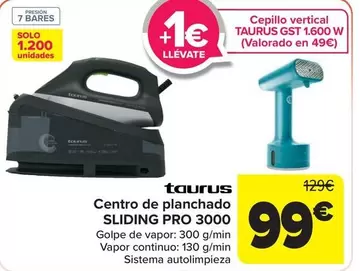 Taurus - Centro De Planchado Sliding Pro 3000