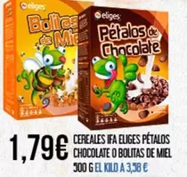 eliges - Cereales Ifa Petalos Chocolate O Bolitas De Miel
