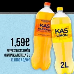 Kas - Refresco Limon O Naranja Botella