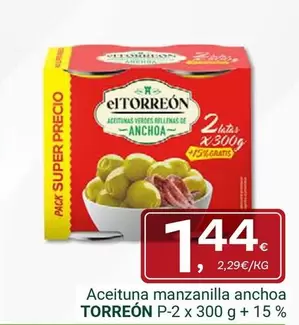 El Torreón - Aceituna Manzanilla Anchoa