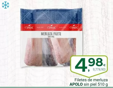 apolo - Filetes De Merluza Sin Piel