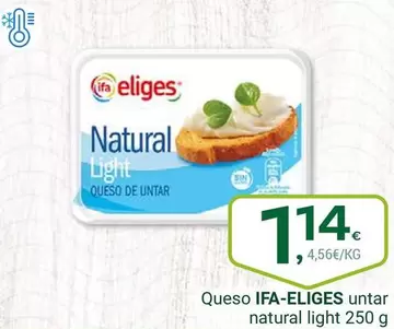 Ifa Eliges - Queso Untar Natural Light