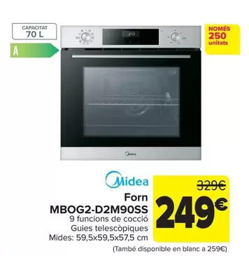 Midea - Horno MBOG2-D2M90SS