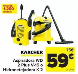 Kärcher - Aspiradora WD 2 Plus V-15