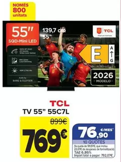 TCL - TV 55'' 55C7L