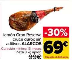Alarcos - Jamón Gran Reserva Cruce Duroc Sin Aditivos
