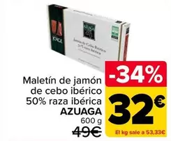 Azuaga - Maletín De Jamón De Cebo Ibérico 50% Raza Ibérica