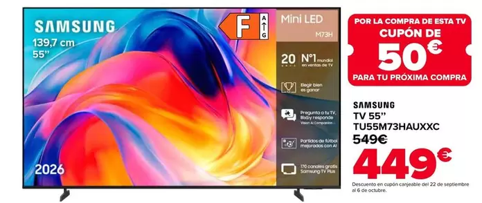 Samsung - TV 55’’ TU55M73HAUXXC
