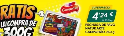 Campofrío - Pechuga De Pavo Nature Arte