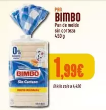 Bimbo - Pan De Molde Sin Corteza