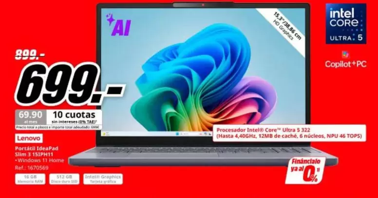 Lenovo - Conjunto Cuore Ultra 5,322