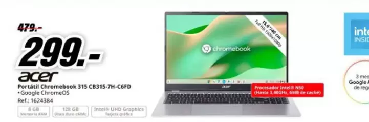 Acer - Portátil Congelatore 315 Cb35j7n-c6fd