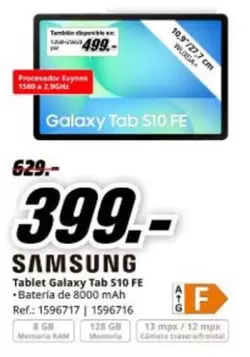 Samsung - Tablet Galaxy Tab S10 FE