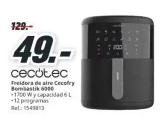 cecotec - Freidora De Aire Combastik 6000