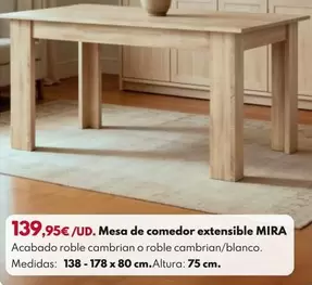 Mesa De Comedor Extensible Mira 