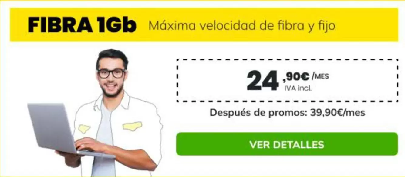 Fibra 1gb Maxima Velocidad De Fibra Y Fijo