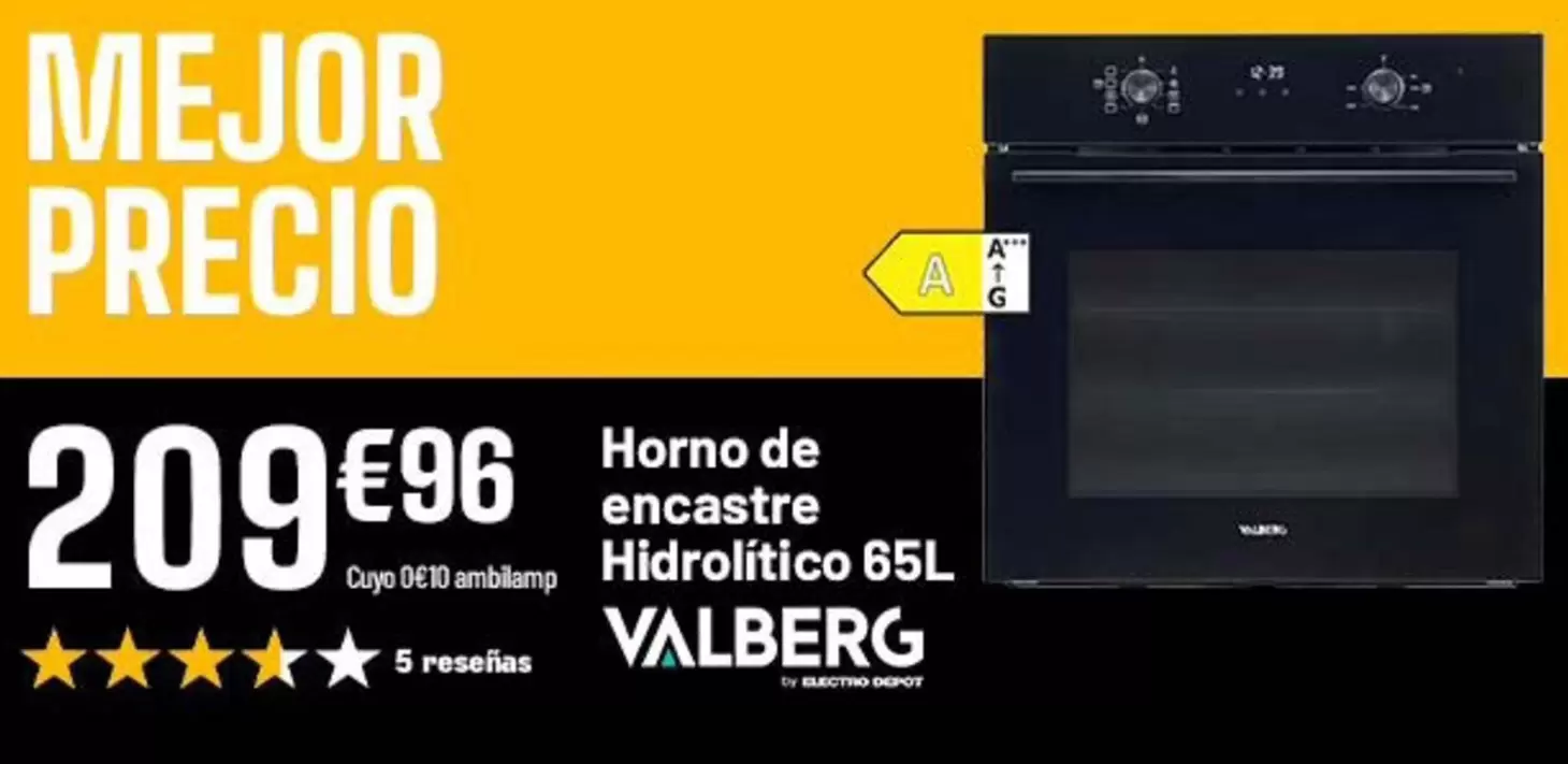 Horno De Encastre Hidrolificio 65l