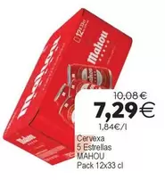 Mahou - 5 Estrellas Cervexa