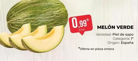 origen - Melón Verde