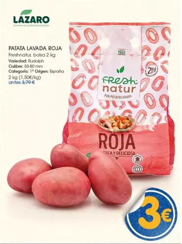 fresh - Patata Lavada Roja